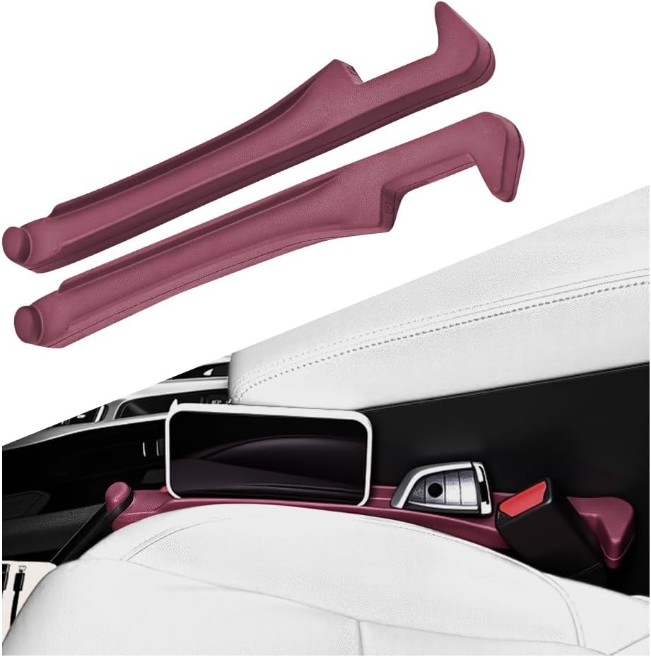 Car Seat Gap Filler with Storage Pocket, Set of 2