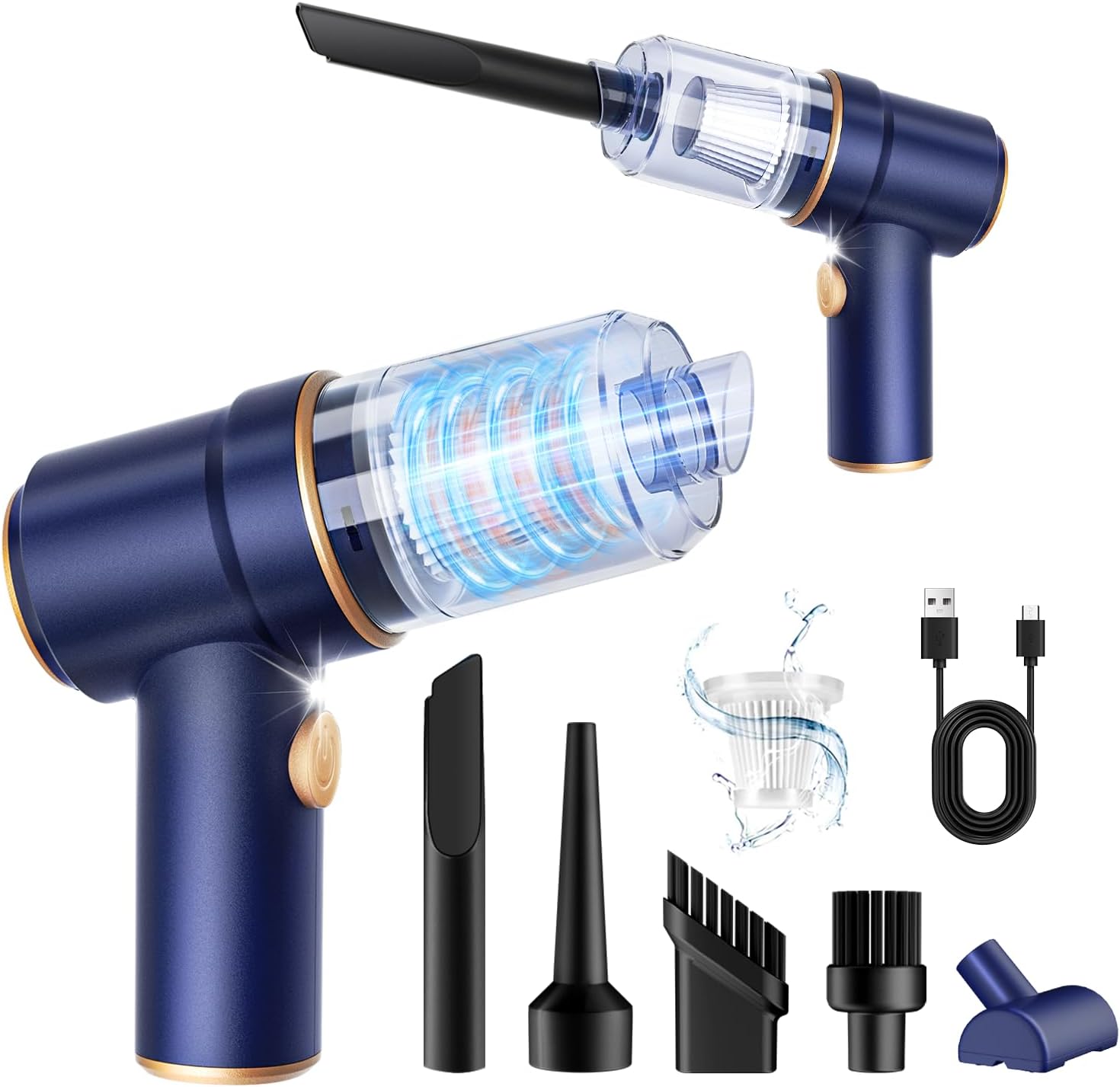 Handheld Car Vacuum Cleaner and Air Duster, 9000 Pa