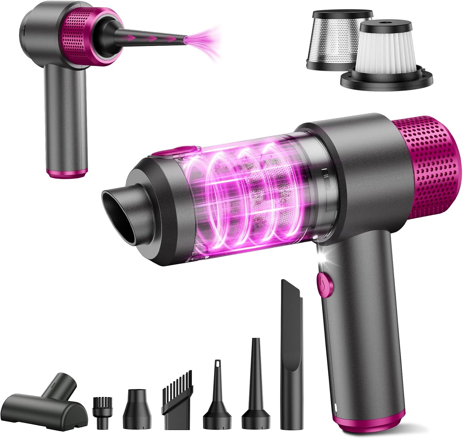 Handheld Car Vacuum Cleaner and Air Duster, 9000 Pa