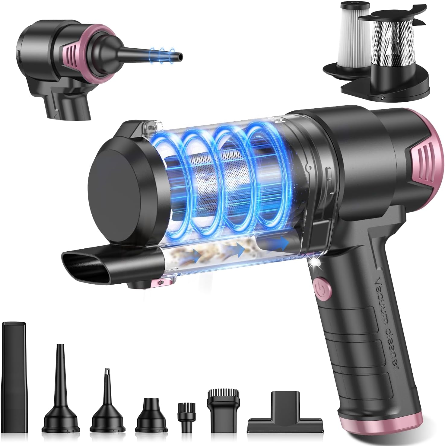 Handheld Car Vacuum Cleaner and Air Duster, 9000 Pa