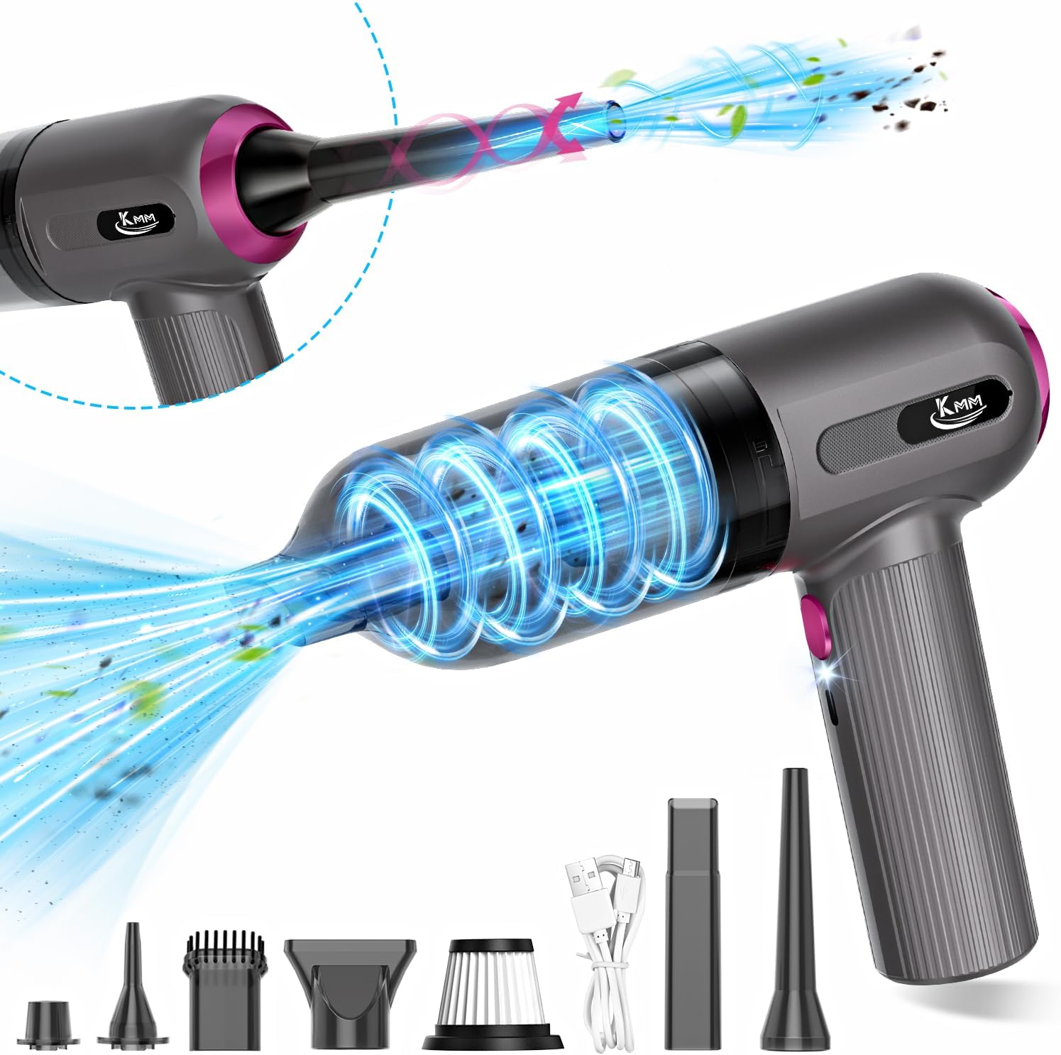Handheld Car Vacuum Cleaner and Air Duster, 9000 Pa