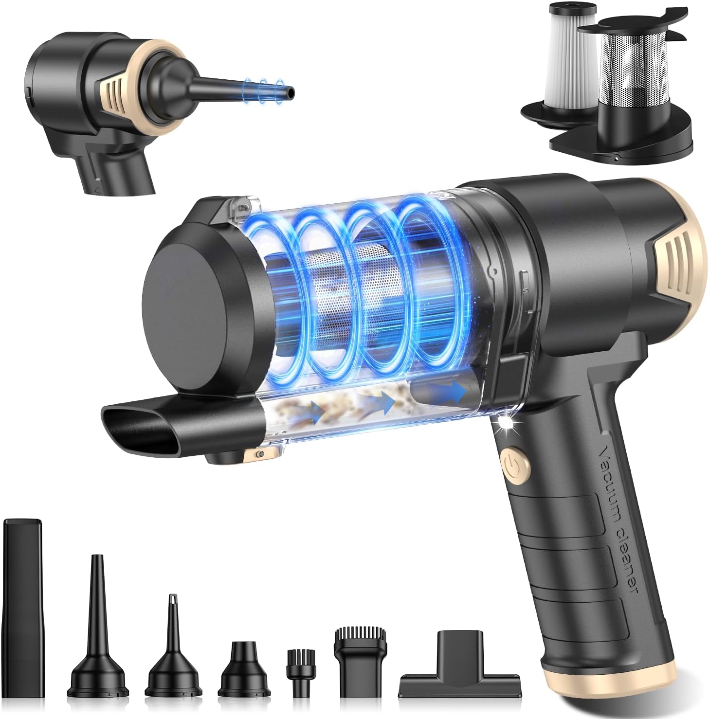 Handheld Car Vacuum Cleaner and Air Duster, 9000 Pa