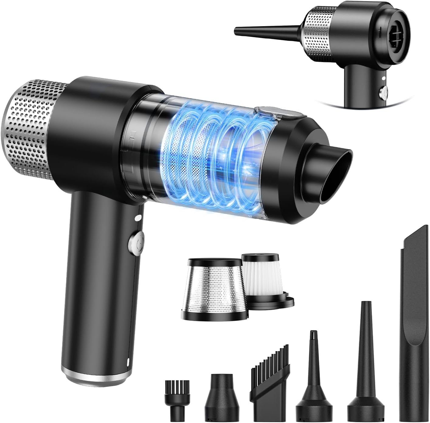 Handheld Car Vacuum Cleaner and Air Duster, 9000 Pa